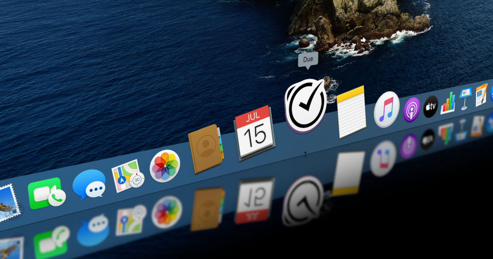Due for macOS 20 in the dock